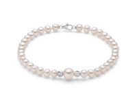 Bracciale Miluna Donna Perle in Oro bianco Perla PBR3369